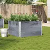 Image de vidaXL Jardinière gris 100x100 cm bois de pin massif