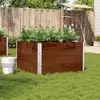 Image de vidaXL Jardinière marron 100x100 cm bois massif de pin