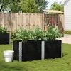 Image de vidaXL Jardinière noir 150x50 cm bois massif de pin