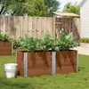 Image de vidaXL Jardinière marron 150x50 cm bois massif de pin