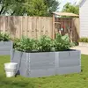Image de vidaXL Jardinière gris 150x100 cm bois de pin massif