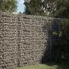 Image de vidaXL Panier gabion avec couvercle 100x50x200 cm fer galvanisé