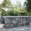 Image de vidaXL Panier gabion avec couvercle 100x100x50 cm fer galvanisé