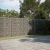 Image de vidaXL Panier gabion avec couvercle 750x100x200 cm fer galvanisé