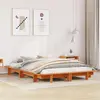 Image de vidaXL Cadre de lit sans matelas cire marron 120x200cm bois pin massif