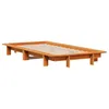 Image de vidaXL Cadre de lit sans matelas cire marron 90x190 cm bois pin massif
