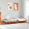 Image de vidaXL Cadre de lit sans matelas cire marron 90x190 cm bois pin massif