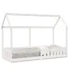 Image de vidaXL Cadre de lit d'enfants forme de maison sans matelas 80x200 cm