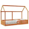 Image de vidaXL Cadre de lit d'enfants forme de maison sans matelas 90x190 cm