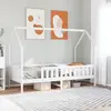 Image de vidaXL Cadre de lit d'enfants forme de maison sans matelas pin