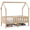 Image de vidaXL Cadre de lit d'enfants forme de maison sans matelas pin