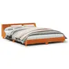 Image de vidaXL Cadre de lit sans matelas cire marron 140x190cm bois pin massif