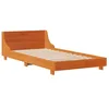Image de vidaXL Cadre de lit avec tête de lit cire marron 75x190 cm bois de pin, meuble de chambre, sommier, lit en bois, lit, lit simple