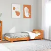 Image de vidaXL Cadre de lit sans matelas cire marron 75x190 cm bois pin massif