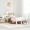 Image de vidaXL Cadre de lit sans matelas 75x190 cm bois de pin massif