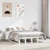 Image de vidaXL Cadre de lit sans matelas blanc 120x200 cm bois de pin massif