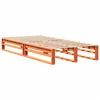 Image de vidaXL Cadre de lit cire marron 75x190 cm bois de pin massif, lit, cadre de lit en bois massif, meuble de chambre à coucher, cadre de lit en bois