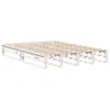 Image de vidaXL Cadre de lit sans matelas blanc 120x190 cm bois de pin massif