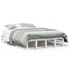 Image de vidaXL Cadre de lit sans matelas blanc 120x190 cm bois de pin massif