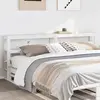 Image de vidaXL Tête de lit avec étagères blanc 200 cm bois massif de pin