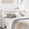 Image de vidaXL Tête de lit avec étagères blanc 140 cm bois massif de pin