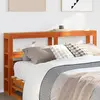 Image de vidaXL Tête de lit avec étagères marron cire 135 cm bois massif de pin