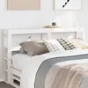 Image de vidaXL Tête de lit avec étagères blanc 120 cm bois massif de pin
