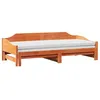 Image de vidaXL Lit de jour et lit gigogne sans matelas 80x200 cm bois massif