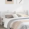 Image de vidaXL Tête de lit avec étagères blanc 200 cm bois massif de pin