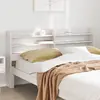 Image de vidaXL Tête de lit avec étagères blanc 150 cm bois massif de pin