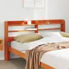 Image de vidaXL Tête de lit avec étagères marron cire 120 cm bois massif de pin