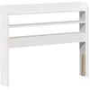 Image de vidaXL Tête de lit avec étagères blanc 100 cm bois massif de pin