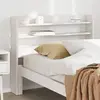 Image de vidaXL Tête de lit avec étagères blanc 75 cm bois massif de pin