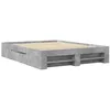 Image de vidaXL Cadre de lit sans matelas gris béton 160x200 cm bois ingénierie