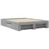 Image de vidaXL Cadre de lit sans matelas sonoma gris 160x200cm bois ingénierie