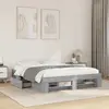 Image de vidaXL Cadre de lit sans matelas sonoma gris 160x200cm bois ingénierie