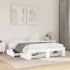 Image de vidaXL Cadre de lit sans matelas blanc 150x200 cm bois d'ingénierie