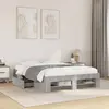 Image de vidaXL Cadre de lit sans matelas gris béton 140x200 cm bois ingénierie