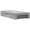 Image de vidaXL Cadre de lit sans matelas sonoma gris 100x200 cm