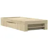 Image de vidaXL Cadre de lit sans matelas chêne sonoma 90x200 cm