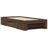 Image de vidaXL Cadre de lit sans matelas chêne marron 90x200cm bois ingénierie