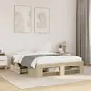 Image de vidaXL Cadre de lit sans matelas chêne sonoma 120x190 cm