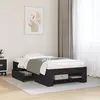 Image de vidaXL Cadre de lit sans matelas noir 90x190 cm bois ingénierie