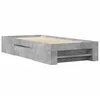 Image de vidaXL Cadre de lit sans matelas gris béton 75x190cm bois d'ingénierie