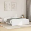 Image de vidaXL Cadre de lit sans matelas blanc 160x200 cm bois d'ingénierie