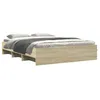 Image de vidaXL Cadre de lit sans matelas chêne sonoma 160x200 cm