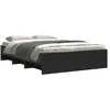 Image de vidaXL Cadre de lit sans matelas noir 120x200 cm