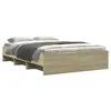 Image de vidaXL Cadre de lit sans matelas chêne sonoma 140x190 cm