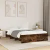 Image de vidaXL Cadre de lit sans matelas chêne fumé 120x190 cm bois ingénierie