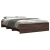 Image de vidaXL Cadre de lit sans matelas chêne marron 120x190 cm